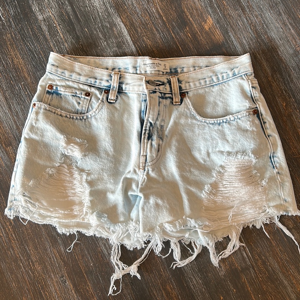 Abercrombie Denim Distressed Shorts